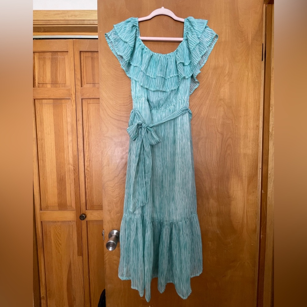 Flying Tomato long maxi dress with tie